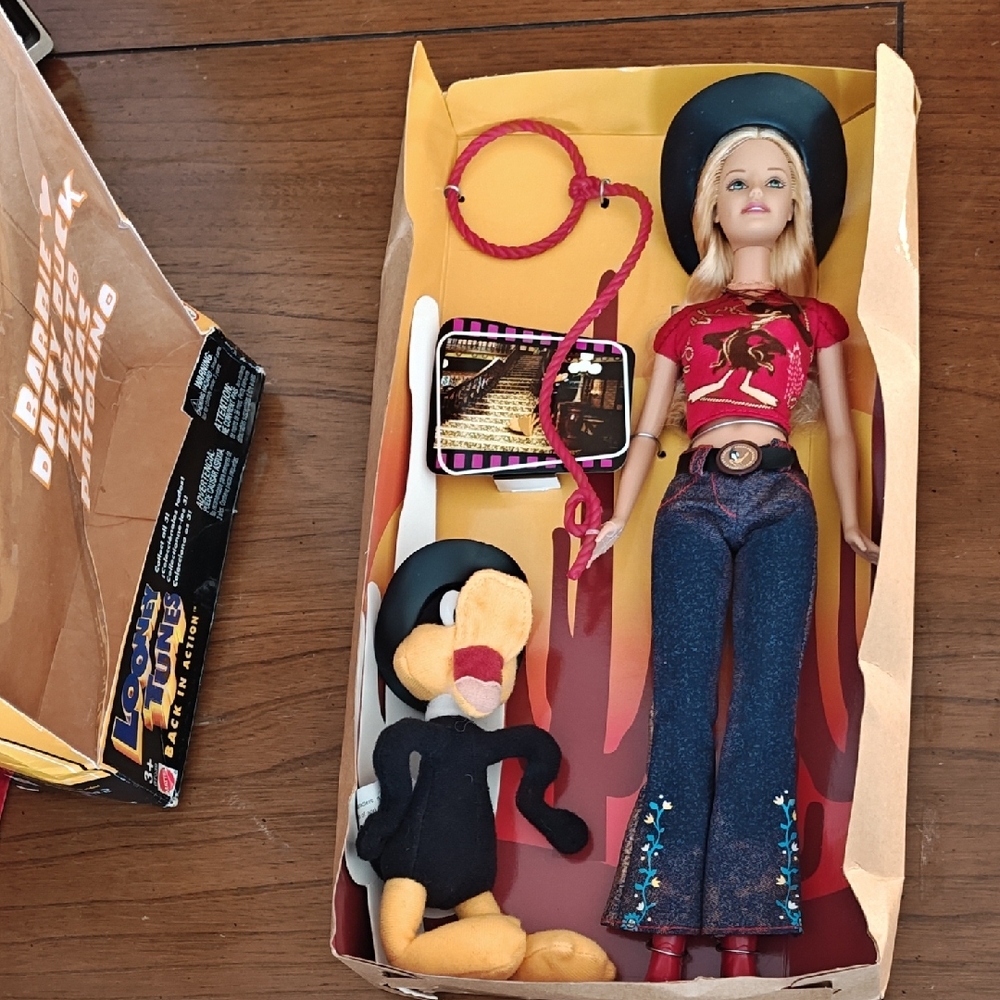 Warner Bros. Cowgirl Doll with Red and Blue Outfit